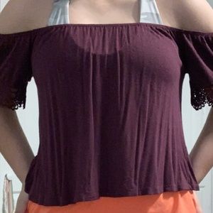 charlotte russe top off the shoulder